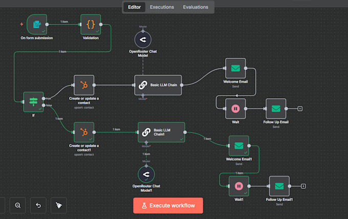 Website Form to HubSpot CRM Automation Screenshot